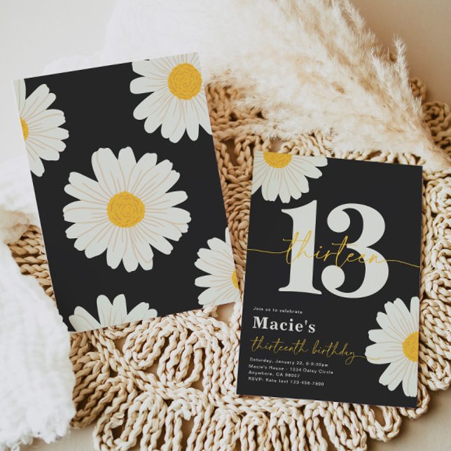 Daisy 13e anniversaire Invitation (Créateur téléchargé)