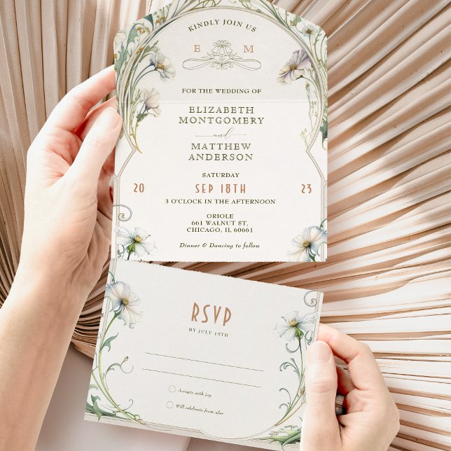 Daisy All in One Faire-part de mariage par Mucha (Créateur téléchargé)