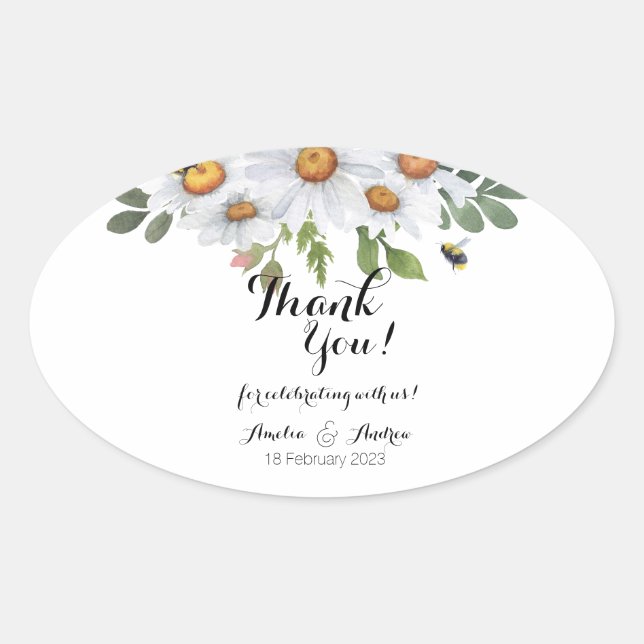 Daisy - autocollants oblong (Devant)