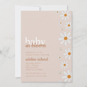 Daisy Baby in Bloom Baby shower Party Invitation
