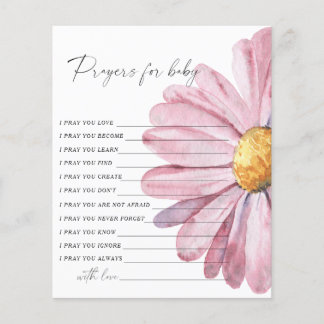 Daisy baby shower - prayers for baby game