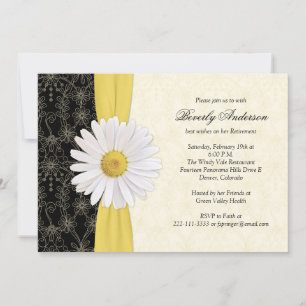 Daisy Black Jaune, Ivory Retraite Invitation