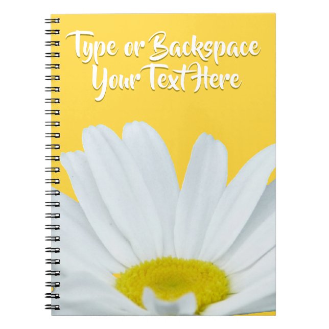 Daisy Carnet Personnalisé Daisy Flower Journal (Devant)