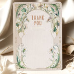 Daisy Carte de remerciements Vintage Art Nouveau<br><div class="desc">Carte de remerciements de mariage Art Nouveau Vintage par Alphonse Mucha dans un design floral, romantique et fantaisiste. Les fleurs victoriennes complètent les polices art déco classiques. Entrez vos informations personnalisées, et vous avez terminé. Si vous souhaitez modifier la conception, cliquez sur le bouton bleu "Customiser". Merci tellement pour considérer...</div>