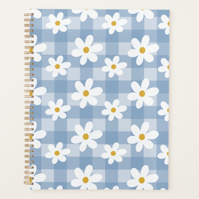 Daisy Days Planner - En vichy bleu (Devant)
