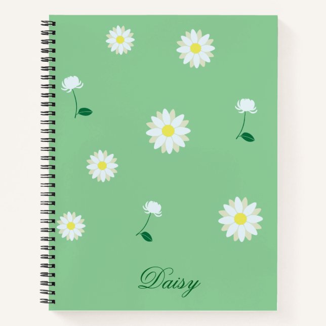 Daisy Dreams – Cahier Floral Élégant (Devant)