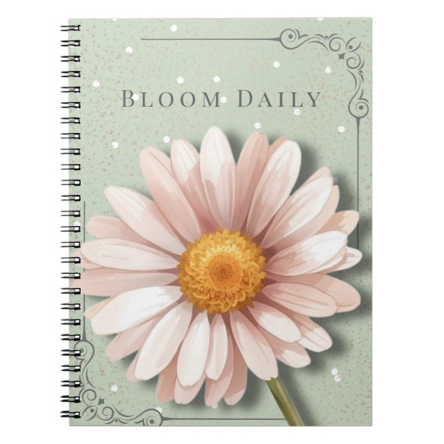 Daisy Floral Notebook | Journal Intime Bloom Daily (Devant)