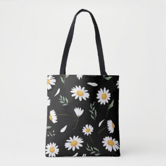 Daisy Floral Tote Bag