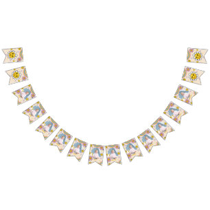 Daisy Flower Rainbow Premier Anniversaire Drapeaux