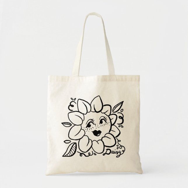 Daisy Flower Tote Bag (Devant)