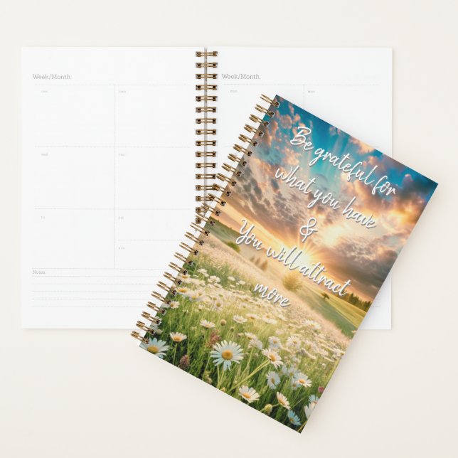 Daisy Flowers Meadow - Inspirational Phrases (Devant avec enveloppe)