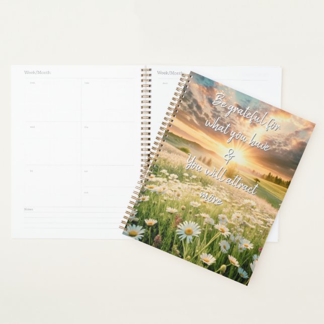 Daisy Flowers Meadow - Inspirational Phrases (Devant avec enveloppe)