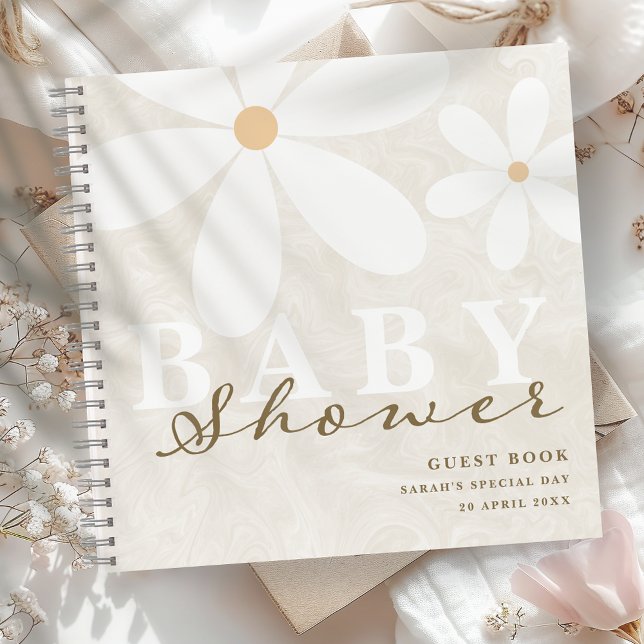 Daisy Garden Baby shower Genre Neutre Livre d'Invi (Créateur téléchargé)