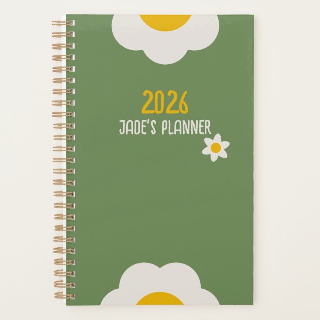 DAISY GREEN - Planificateur floral 2026 (Devant)