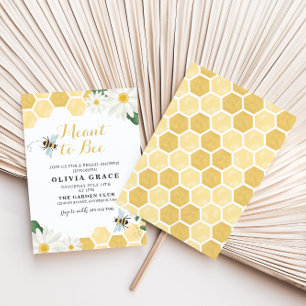 Daisy Meant to Bee nuptiale douche Invitation
