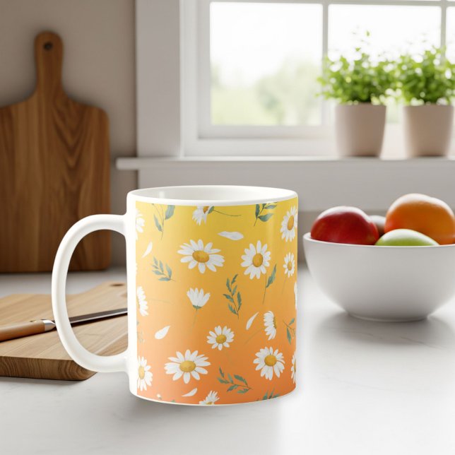 Daisy mugs , Floral gift (Créateur téléchargé)