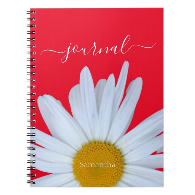 Daisy Photo Red Journal Carnet photo Spiral (Devant)