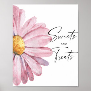 Daisy - poster pour baby shower sur les friandises