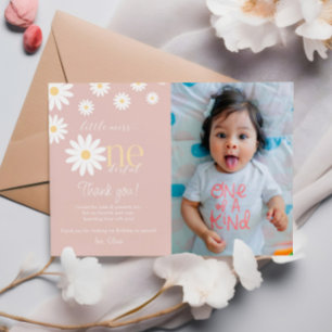 Daisy Premier anniversaire Carte de remerciements