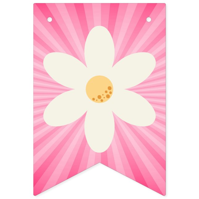 Daisy rose rétro Daisy drapeaux de Bunst - Super B (Premier drapeau)