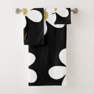 Daisy Simple Noir Blanc Or Personnel