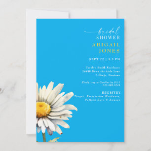 Daisy Stem Spring Invitation de la douche nuptiale