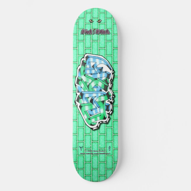 Dakota 02 ~ Custom Graffiti Art Pro Skateboard (Recto)
