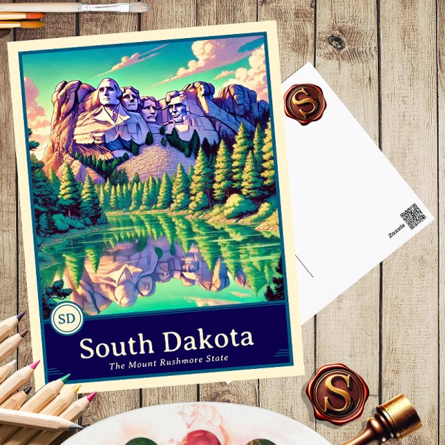 Dakota du sud | Carte postale ombragée style Anime (Créateur téléchargé)