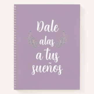 Dale alas a tus sueños Bullet journal rosa