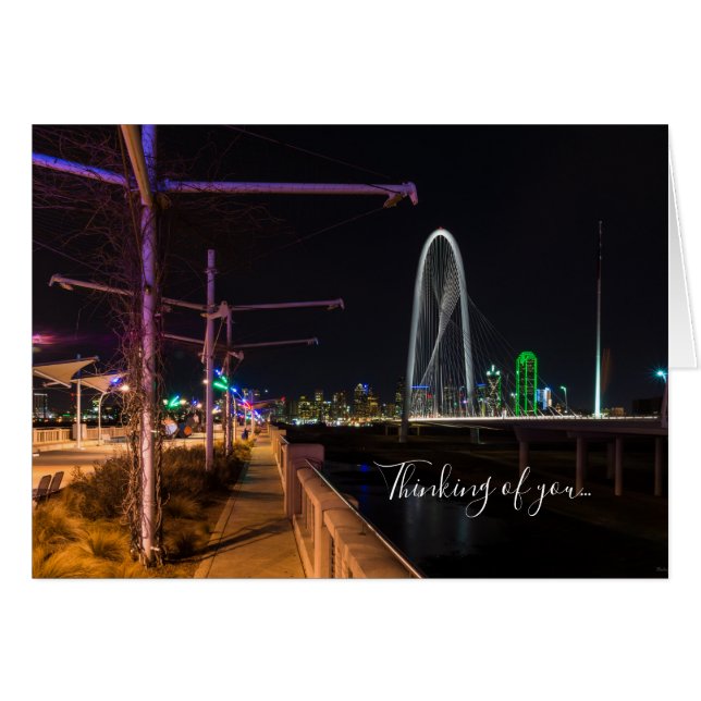 Dallas Soirée Promenade Penser À Votre Carte (Devant Horizontal)