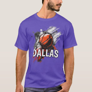 Dallas Texas Basketball City Sports TShirt