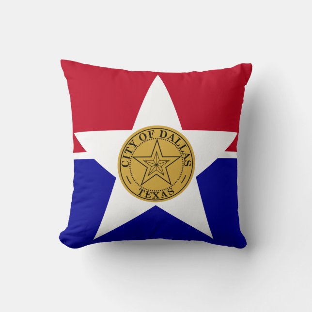 Dallas, Texas, Drapeau américain MoJo Coussin (Recto)