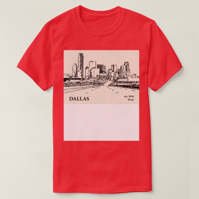 Dallas Texas TShirt 1 (Design devant)