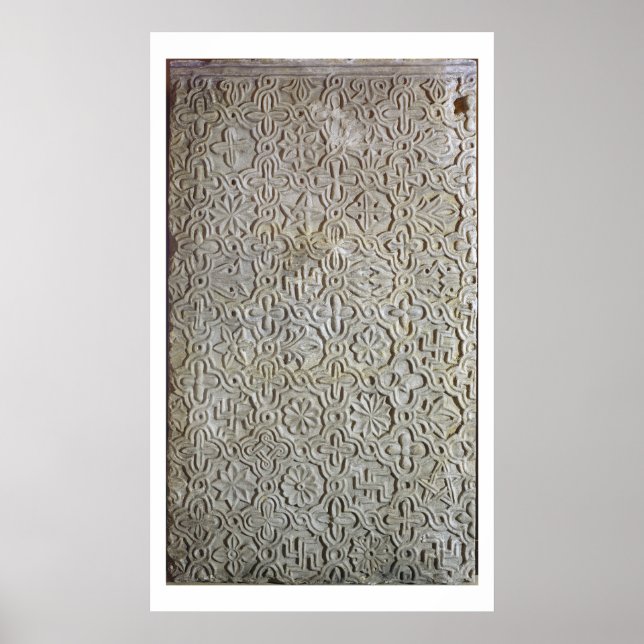 dalle byzantine avec décoration cruciforme, 12ème- (Devant)