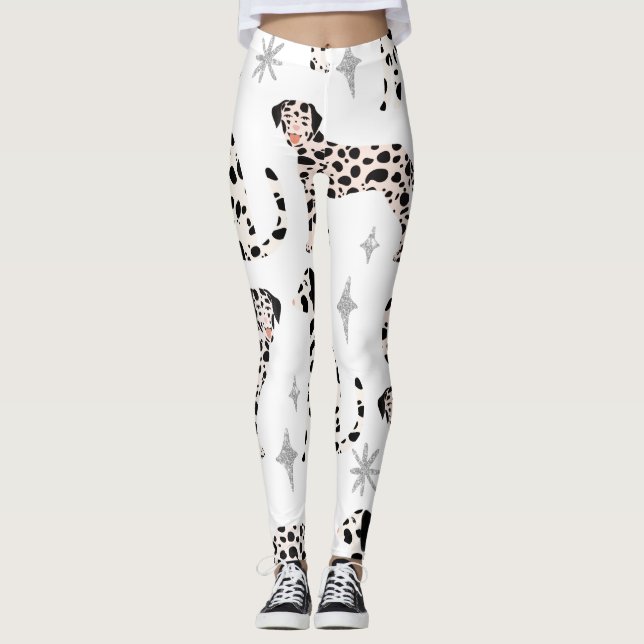 Dalmatian Dog Legging, Animal Legging for women (Devant)