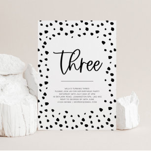 Dalmatie 3e anniversaire Invitation