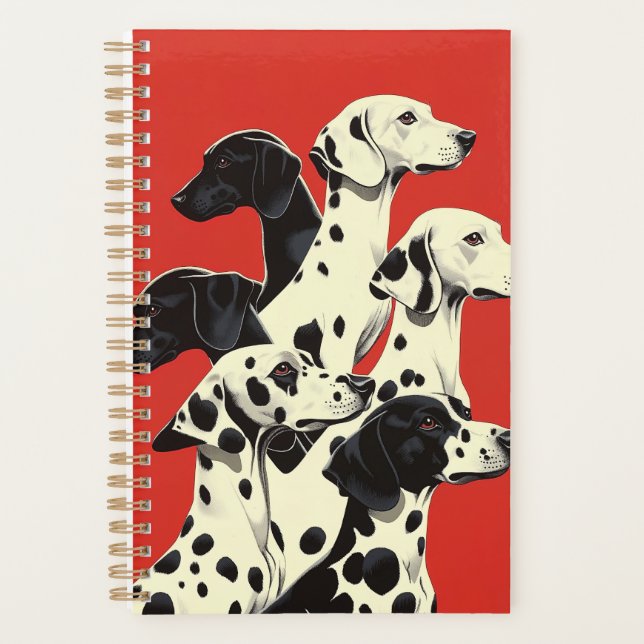 Dalmatie en formation Impression | Art de chien gr (Devant)
