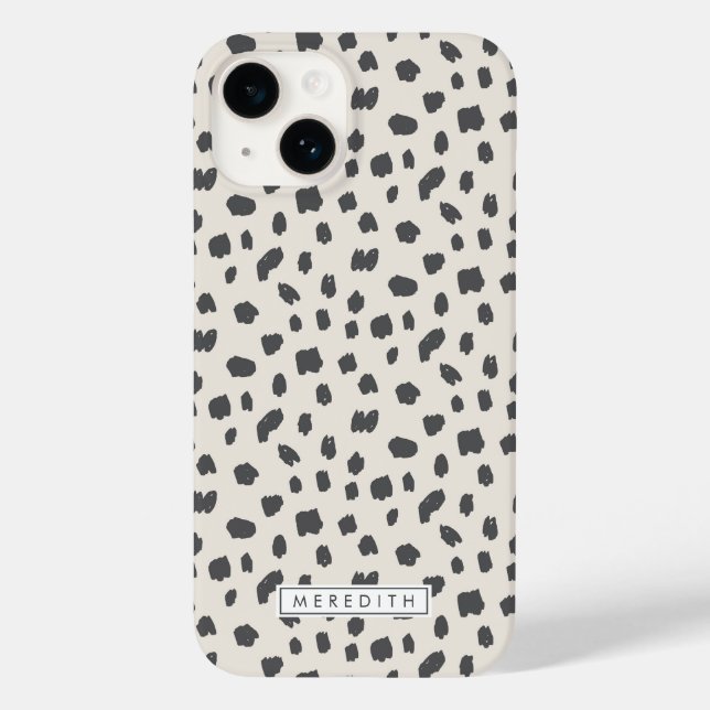 Dalmatie Print Name Coque-Mate coque iphone (Verso)