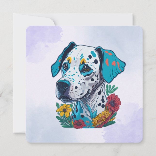 Dalmatien avec un peu de fleurs (Devant)