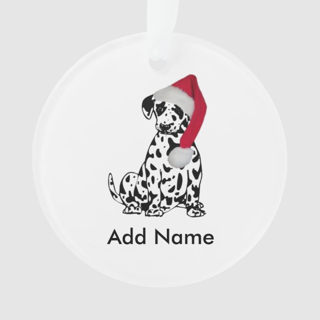 Dalmatien de Noël Personnalisé (devant)