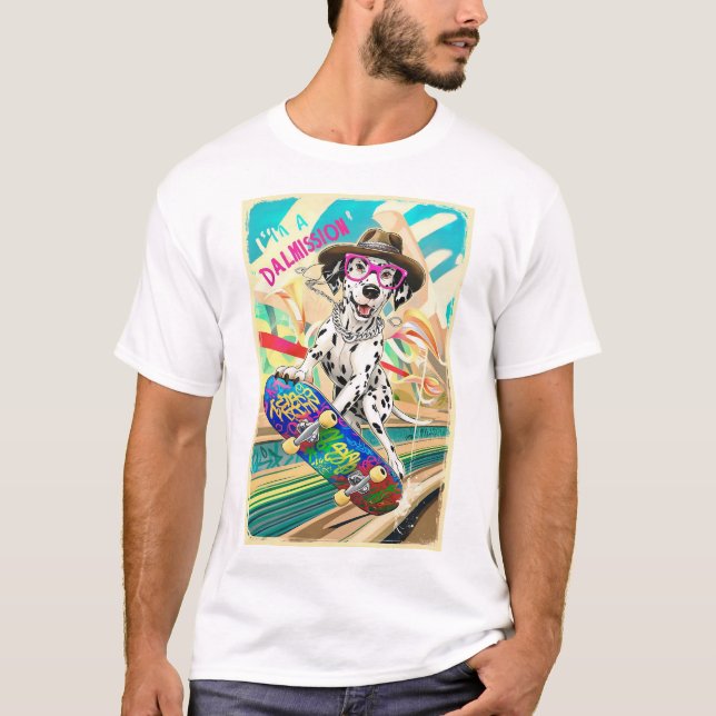 Dalmatien en mission : T-shirt de skateboard Dog (Devant)