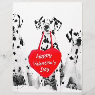 Dalmatiens Heureuse Sainte-Valentin de coeur de ch
