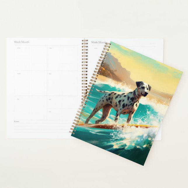 Dalmation Plage Surf Peinture (Devant avec enveloppe)
