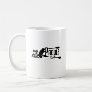Dam Paddle Club Beaver Logo 11oz tasse de café