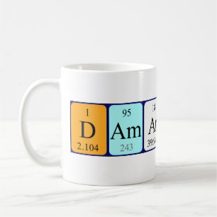Damarcus nom de table périodique mug