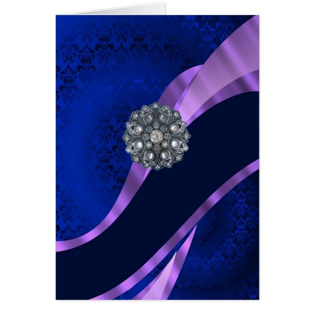 Damas bleues et cristal (Devant)