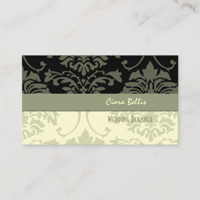 Damas, cartes de visite wedding planners (Devant)