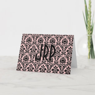 Damas monogrammes noirs