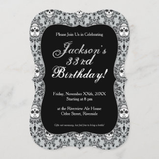 Damas mortes - Chic crâne Sugar Invitations person