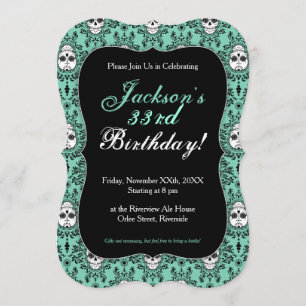 Damas mortes - Chic crâne Sugar Invitations person